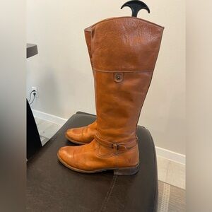 Frye Melissa Seam Tall leather riding Boots US 8 B